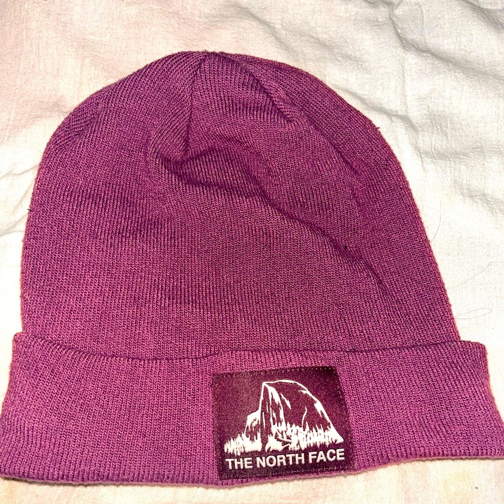Purple North Face Beanie